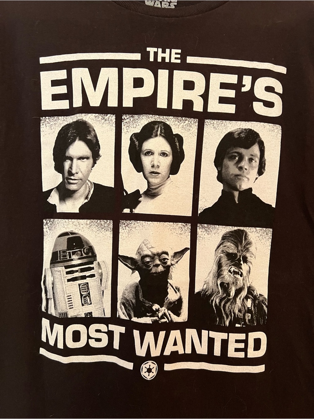 Star Wars “The Empire’s Most Wanted” 100% Cotton Black T-Shirt Size M - Picture 3 of 4